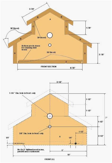 Free Birdhouse Plans for Cardinals New Woodwork Birdhouse Plans ...