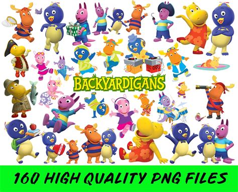 Backyardigans Clipart Backyardigans Characters Backyardigans - Etsy UK