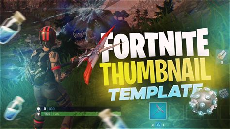 Fortnite Thumbnail Template FREE by WoahFusion - Free download on ToneDen