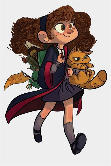 hermione clipart, Cartoons - Hermione's Beloved Cat, Crookshanks Is A ...