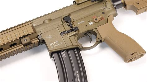 Umarex Elite Force Authentic Replica HK 416 A5 Airsoft Rifle TAN AEG ...