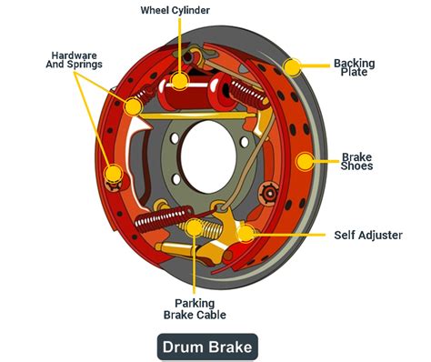 The Component Of The Drum Brake System Attached To The Backing Plate Is ...