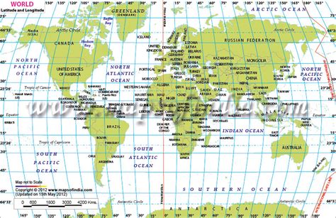 World Latitude and Longitude Map, World Lat Long Map | World map ...