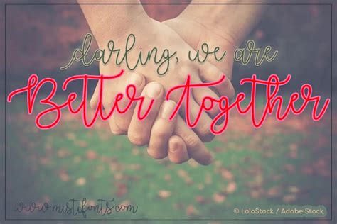 Better Together Font - UpFonts