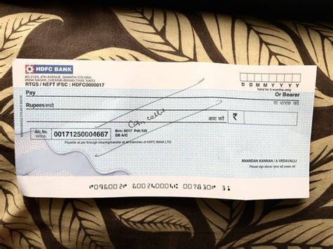 Citibank Cancelled Cheque