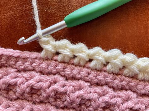 Quick & Easy One Row Crochet Border - Sweet Potato 3