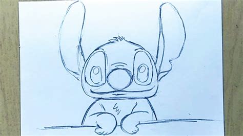 Cute Stitch Drawing Pencil