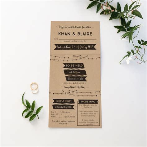 Modern and Bold Rustic Wedding Invitation - Be My Guest Design