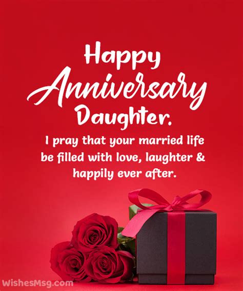 Anniversary Wishes for Daughter and Son-in-Law - WishesMsg