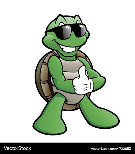 Smiling turtle Royalty Free Vector Image - VectorStock