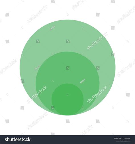 Three Stacked Concentric Circles Diagram Stock Vector (Royalty Free ...