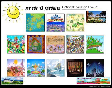 Top 13 Best Fictional Places to Live by KessieLou on DeviantArt