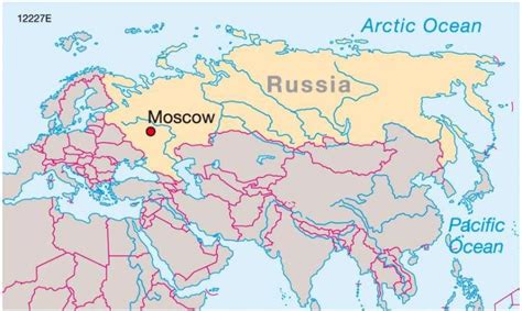 Moscow Russia on map - Moscow on map of Russia (Russia)