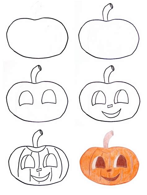 Easy Drawings Step By Step Halloween Small