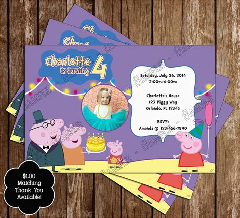 Nick Jr Birthday Invitations Novel Concept Designs Nick Jr Peppa Pig ...