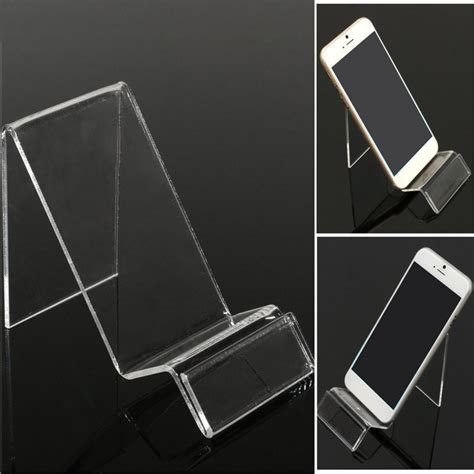 Universal Transparent Mobile Phone Show Holder Plastic Display Stand ...