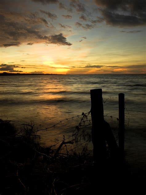 Sunset at Lake Victoria | Sunset with an old wood and metal … | Flickr