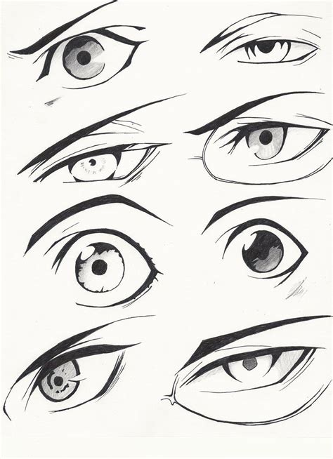 Male Anime Eyes Drawing