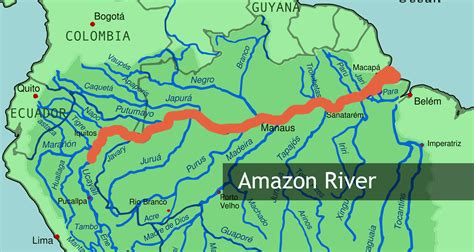 Amazon River System Map