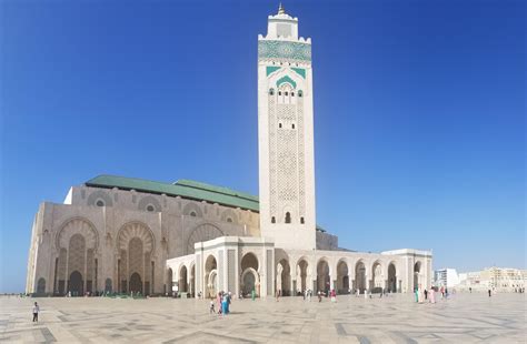 The Hasan II mosque in Casablanca, Morocco : travel