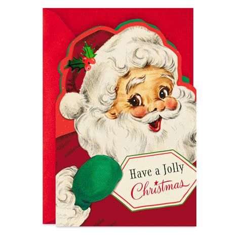 Have a Jolly Christmas Vintage Santa Christmas Card - Greeting Cards ...