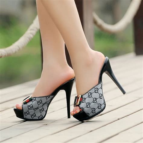 Free shipping NEW ladies high heel sandals platform fashion women dress ...