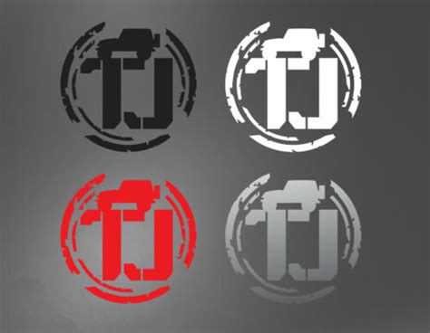 TJ set of two custom decals premium automotive grade for jeep wrangler ...