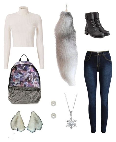 "tundra wolf/arctic fox therian outfit" by lunawolf23 liked on Polyvore ...