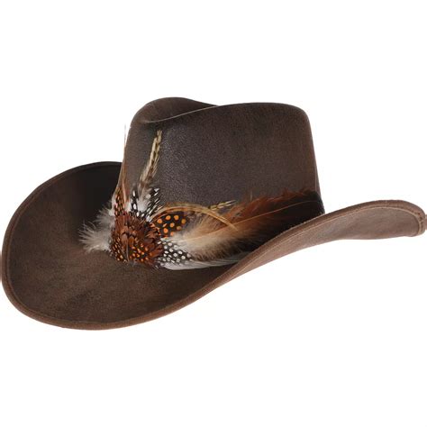 Feather Cowboy Hat Deluxe 13in x 5in | Party City