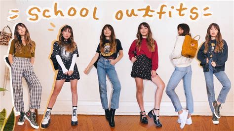 30 BACK TO SCHOOL OUTFITS to help you survive the school year - YouTube