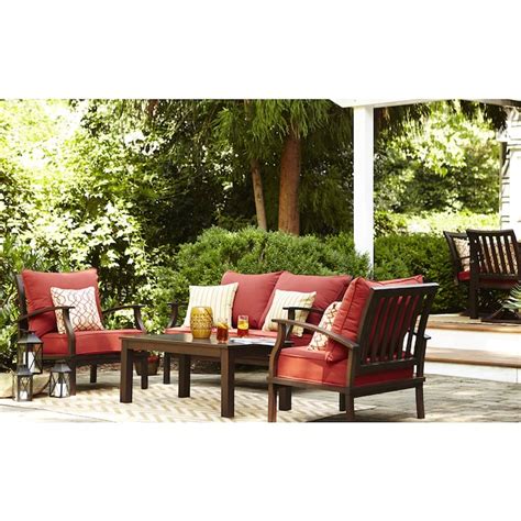 allen + roth Gatewood 2-Piece Aluminum Patio Conversation Set in the ...