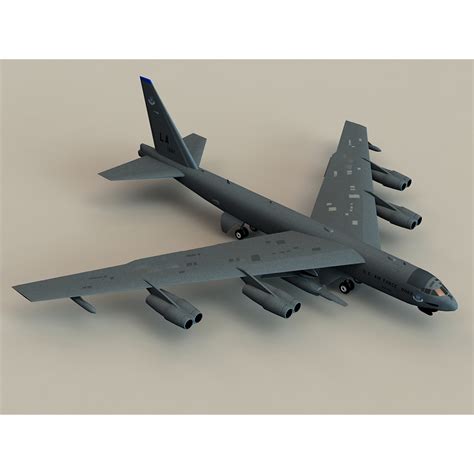 b52 stratofortress bomber b 52 aircraft 3d model