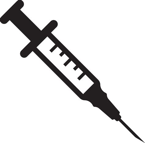 Injection syringe simple icon 4791169 Vector Art at Vecteezy