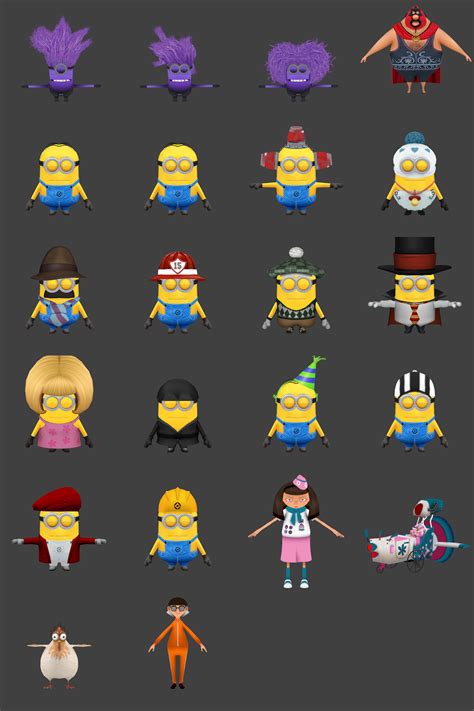 Minion Rush Characters | 3dgamedevblog