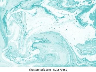 Marble Texture Turquoise Colour Abstract Painting Stock Illustration ...