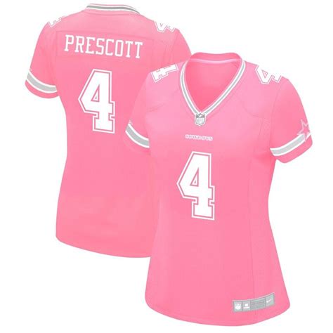 Dak Prescott Dallas Cowboys Nike Women's Game Jersey - Pink | Camisetas ...