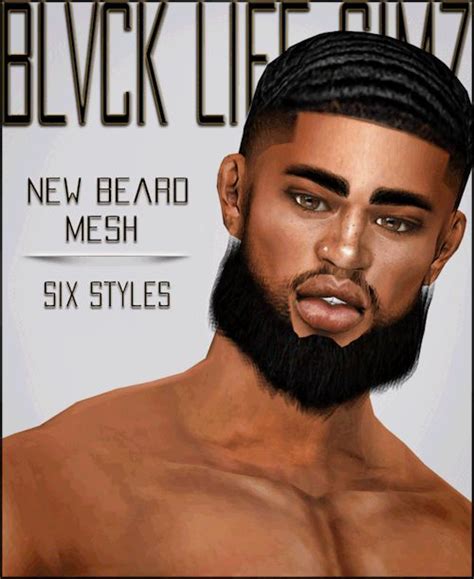 XxBlacksims - blvck-life-simz: B-L-S ~ NEW BEARD MESH : SIX... | Sims 4 ...