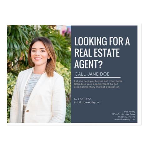 This gorgeous real estate agent postcard will be the perfect thing to ...