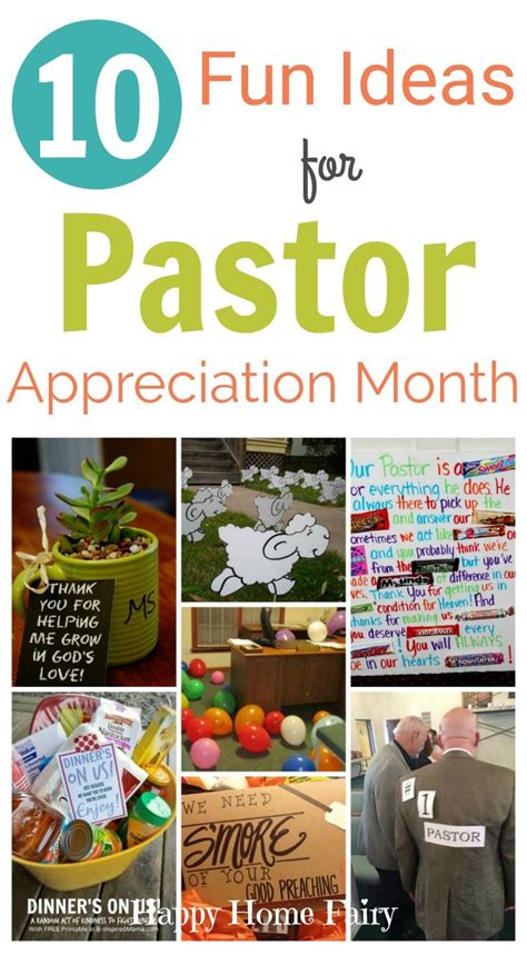 10 Fun Ideas for Pastor Appreciation Month - Happy Home Fairy | Pastors ...