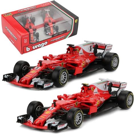 2pcs Bburago 1:43 Formula 1 Racing Car Toy Alloy SF70H No. 5 No. 7 F1 ...