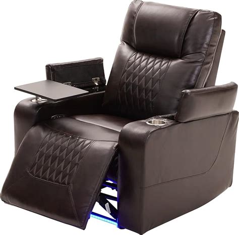 Electric Recliner Chair with USB Charge Port, 360 Swivel Tray Table ...