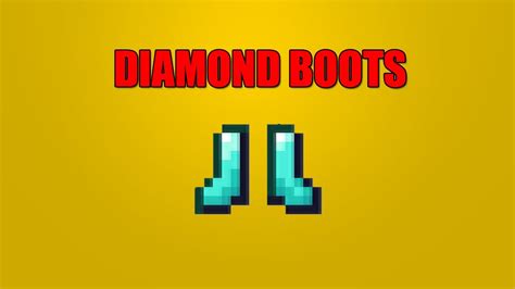 How to Make Diamond Boots in Minecraft - YouTube