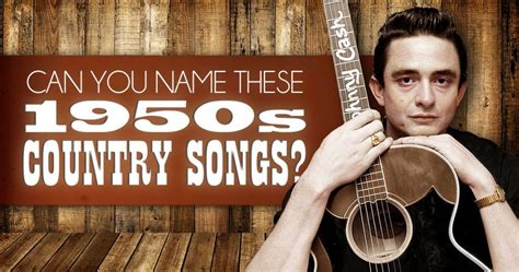 Can You Name These 1950s Country Songs? | Country songs, Songs, Classic ...