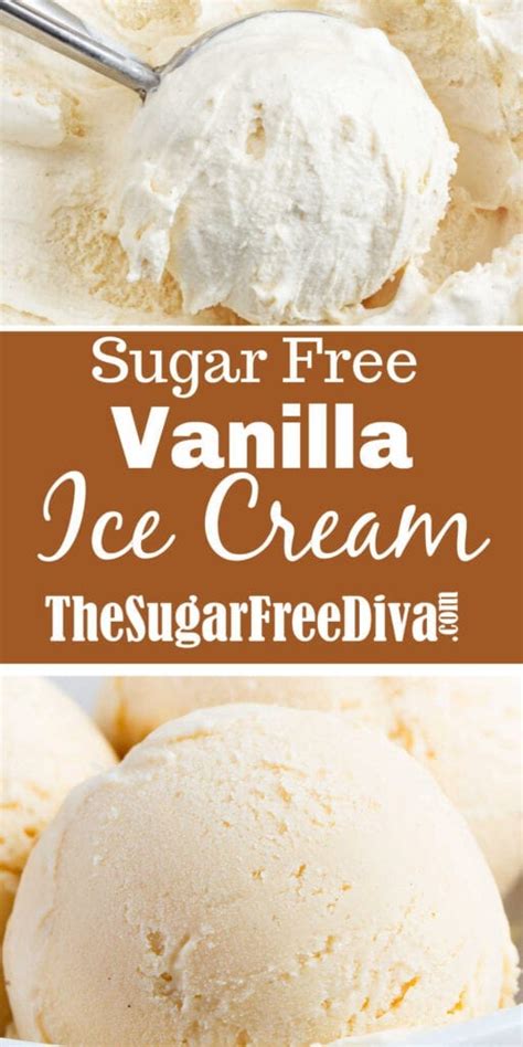 The recipe for delicious Sugar Free Vanilla Ice Cream