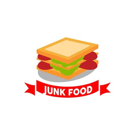 Premium Vector | Junk food logo