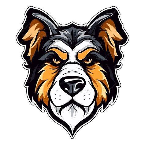 Premium Vector | Dog head vector illustration