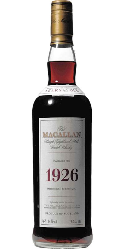 Macallan 1926 - Ratings and reviews - Whiskybase