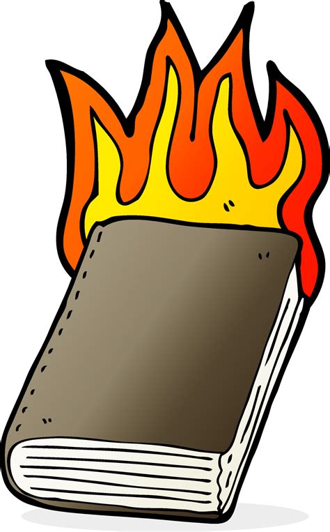 cartoon burning book 12335221 Vector Art at Vecteezy