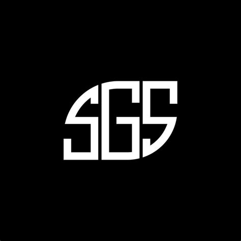 SGS letter logo design on black background. SGS creative initials ...