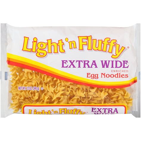 Light 'n Fluffy Extra Wide Egg Noodles, 12 ounce bag - Walmart.com